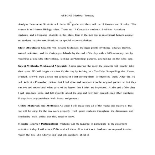 Ci 350 assure method tuesday dakota weant