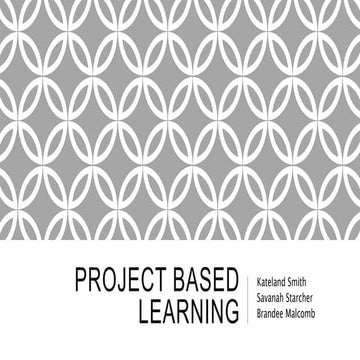 Ci 350 project based learning