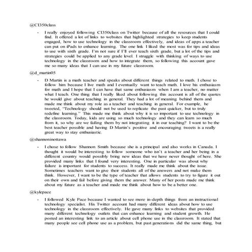 Ci 350 twitter assignment