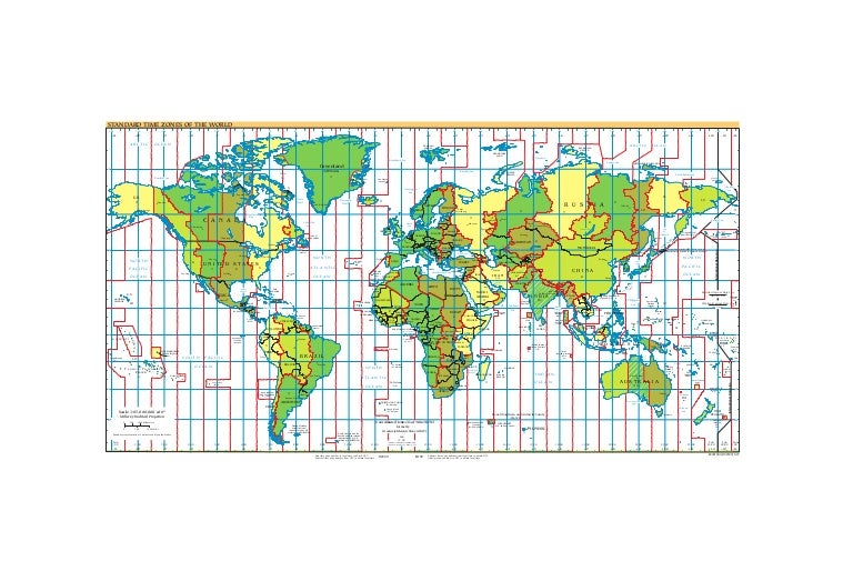 Cia World Factbook Reference Map Time Zones Cia World Factbook Reference Map Time Zones