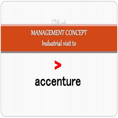  Accenture organisational structure 