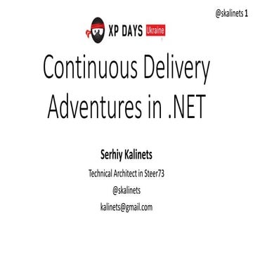 CI adventures in .NET