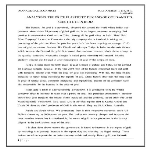  Managerial economics-price elasticity