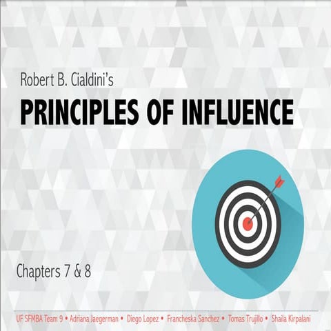 Principles of Influence : Scarcity and Instant Influence