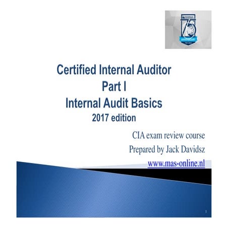 CIA Part I review course 2017 