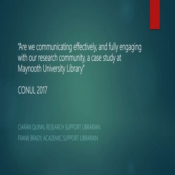 ‘Are we communicating effectively, and fully engaging with our research commu...