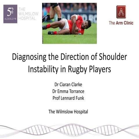 Diagnosing Instability in Rugby Players