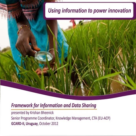 C3.1. Framework for Information and Data Sharing