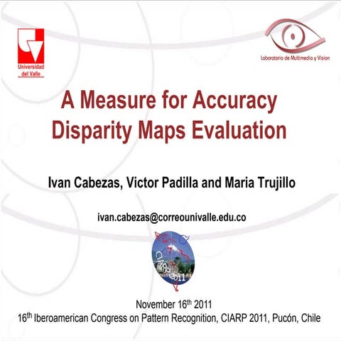 A Measure for Accuracy Disparity Maps Evaluation