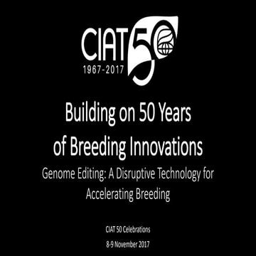 Genome Editing: A Disruptive Technology for Accelerating Breeding 