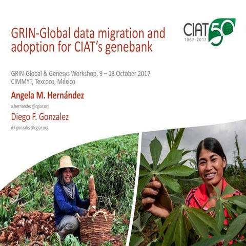 GRIN-Global data migration and adoption for CIAT's genebank