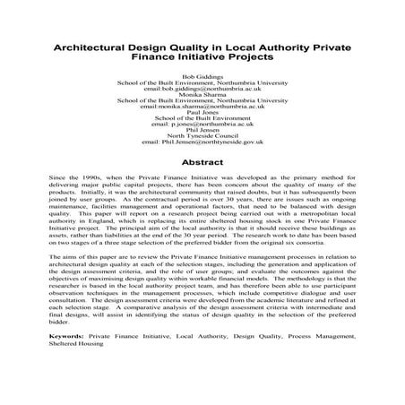 private finance initiative (PFI) | PPTX