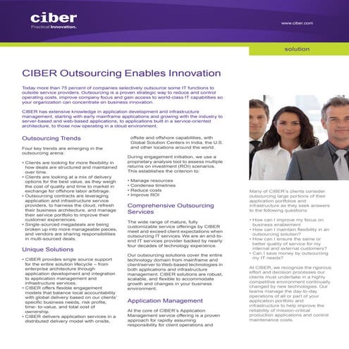 Ciber It Outsourcing
