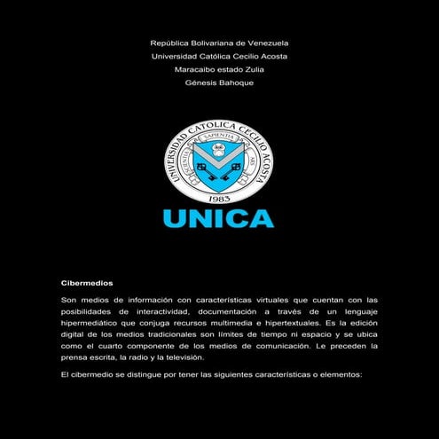 Cibermedios, genesis bahoque