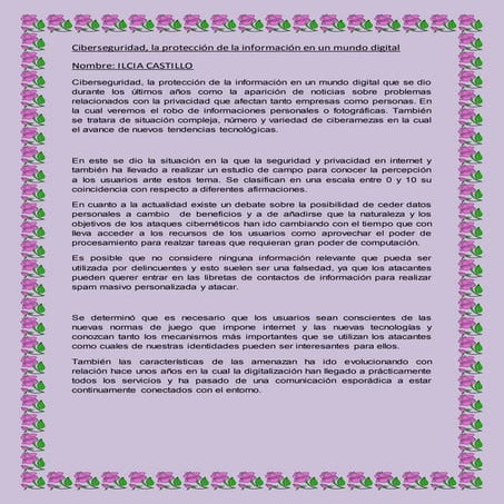 Ciberseguridad ensayo