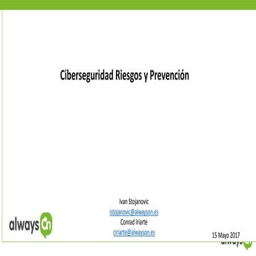 Ciberseguridad riesgos y prevención