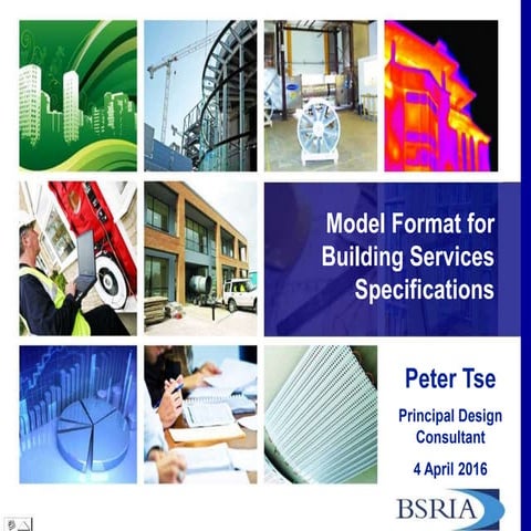 Model Format for Building Services Specifications