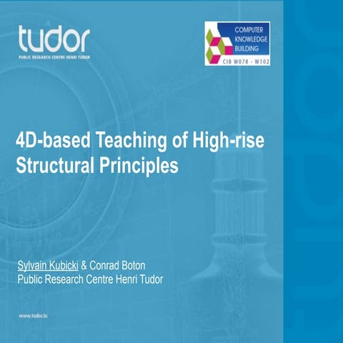 4D-based Teaching of High-rise Structural Principles