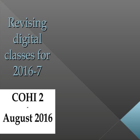 CIC COHI 2016 August workshop presentation