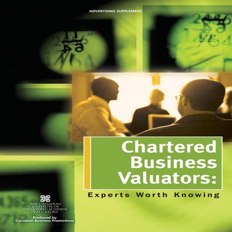 Canadian Institute of Chartered Business Valuators | PDF