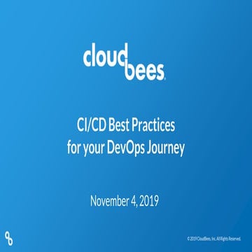 CI/CD Best Practices for Your DevOps Journey | PPTX