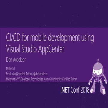 CI/CD for mobile development using AppCenter
