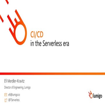 CI/CD in the serverless era