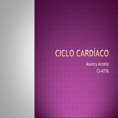 Ciclo cardíaco