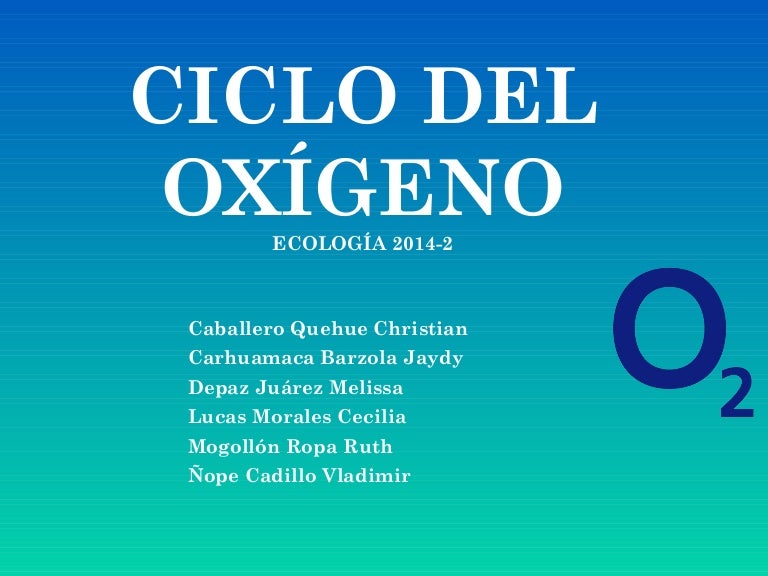 Ciclo Del Oxigeno