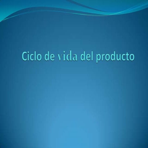 Ciclo De Vida Del Producto Marketing