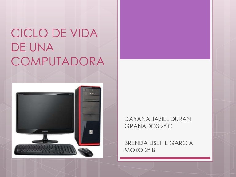 Ciclo de vida de una computadora Ciclo de vida de una computadora