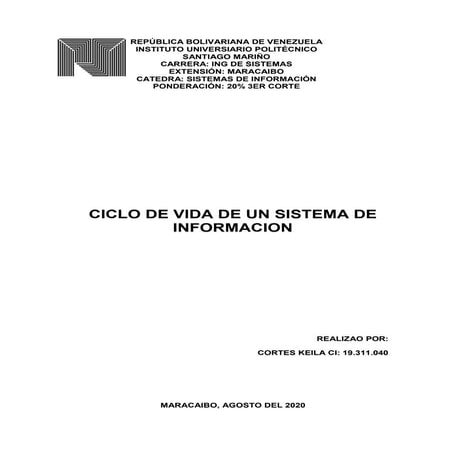 Ciclo de vida de un sistema de informacion