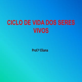 Ciclo de vida dos seres vivos (2)