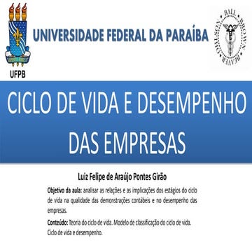 Ciclo de vida e desempenho das empresas