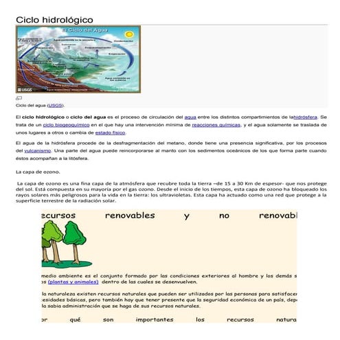 Ciclo hidrológico