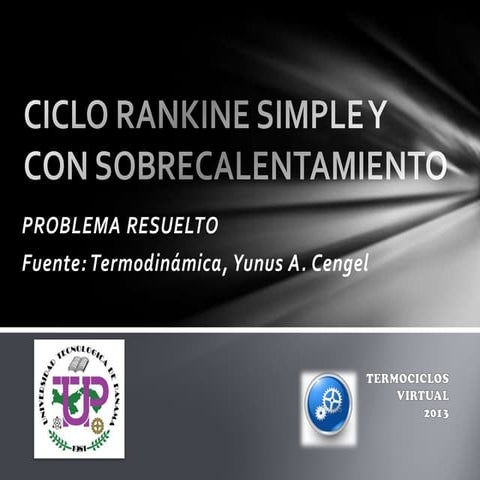 Ciclo Rankine Simple | PPTX