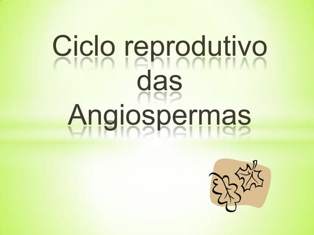 Ciclo reprodutivo das