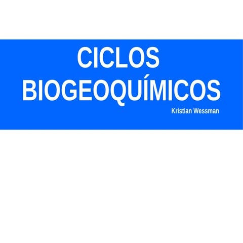 Ciclos biogeoquímicos   versão internet