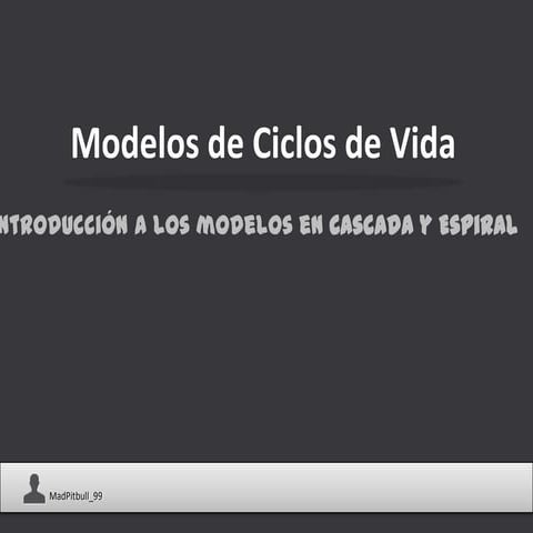 Modelos de Ciclos de Vida