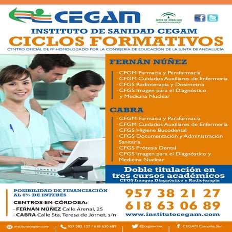 Ciclos formativos CEGAM