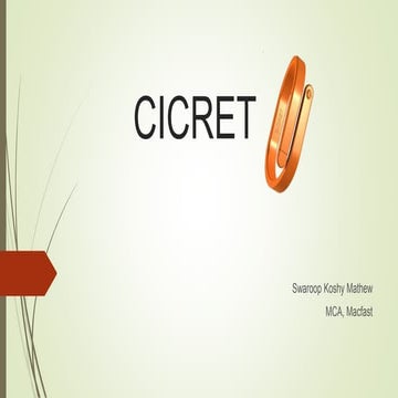 Cicret PPT | PPTX