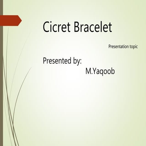 Cicret bracelet by M.Yaqoob