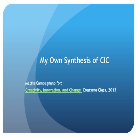 Cic synthesys