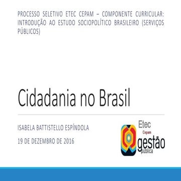 Cidadania no brasil