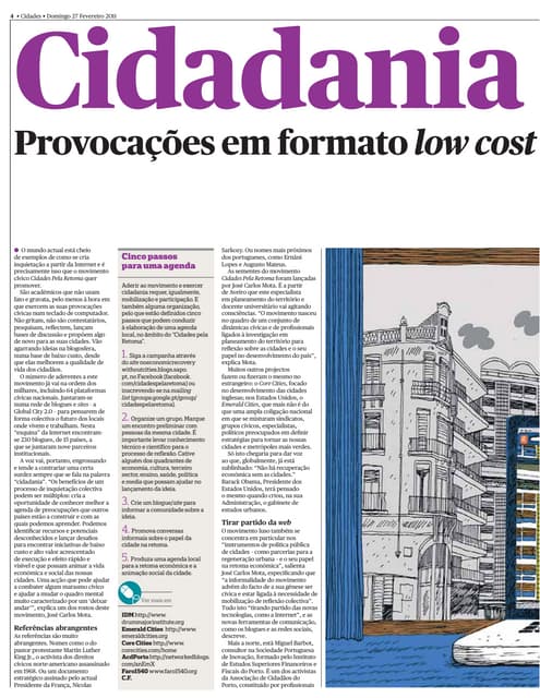 Cidades pela retoma público