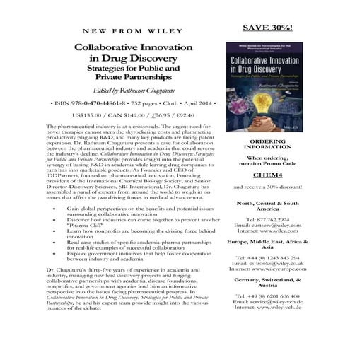 Collaborative Innovation in Drug Discovery flyer