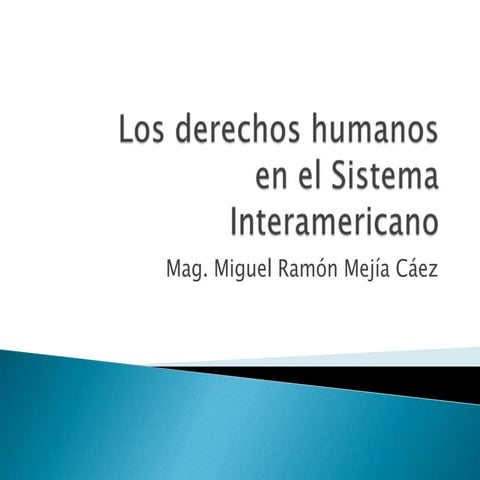 CORTE INTERAMERICANA DERECHOS HUMANOS - FOLLETO (DIPLOMADO FUNDES MÓDULO IV)