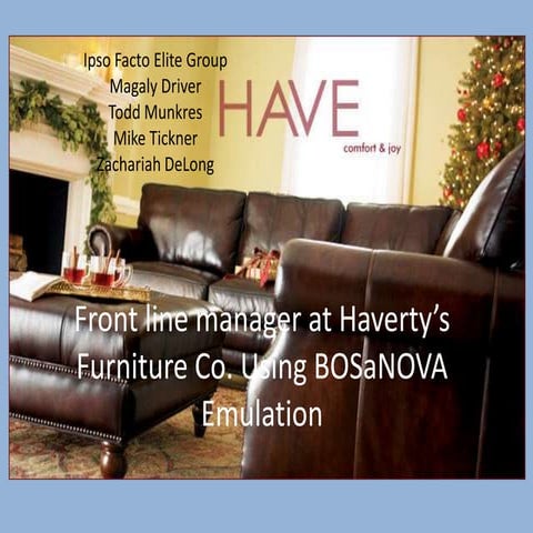 Front Line Manager and BOSaNOVA