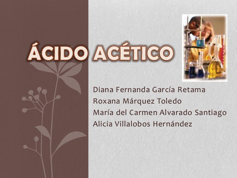 ácido acético