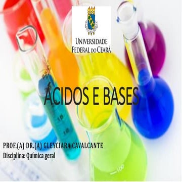 ÁCIDOS E BASES completo em PFf material muito bom | PDF